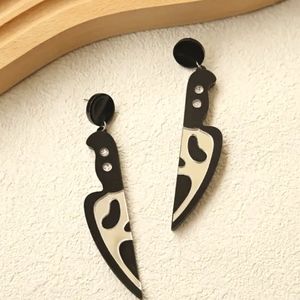 Ghostface knife earrings